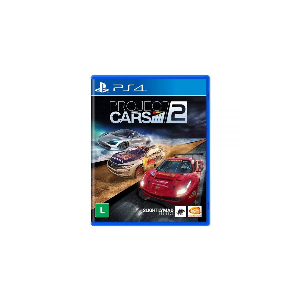 Game Bandai Namco Project Cars 2 - PS4 - GAMES E CONSOLES - GAME PS3 PS4 :  PC Informática